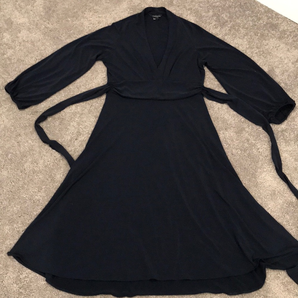 Flattering and comfortable deep v-neck dress